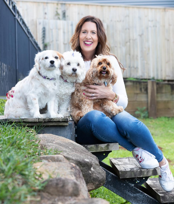 Tanya and 3 Spoilt Dogs