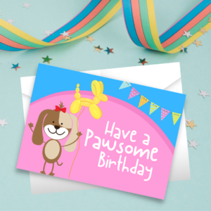 Have A Pawsome Birthday Card