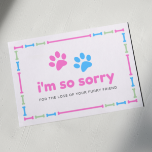 I'm So Sorry - Sympathy Card