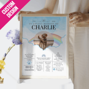Custom Design - "In Loving Memory" Poster (Blue)