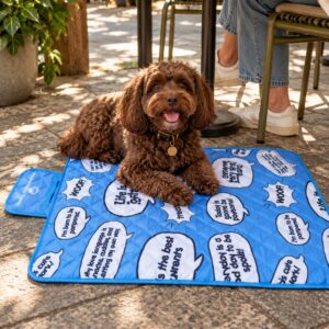 Spoilt Dog Travel Mat - Blue